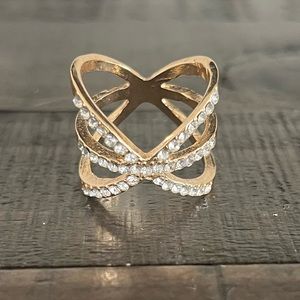 Cool CZ wrap ring- size 6.5